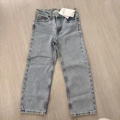 ライトブルー ストレートデニムパンツ