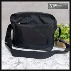 【美品】アニエスベー ボヤージュ ナイロン ショルダーバッグ 黒 サザビー製のサムネイル