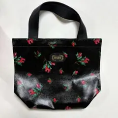 FEILER フェイラー　花柄 ミニトートバッグ　黒