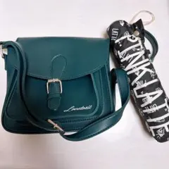 Lovetoxic ショルダーバッグ グリーン&ピンクラテ折りたたみ傘