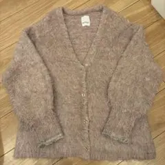 Kastane ピンク ニット カーディガン 古着