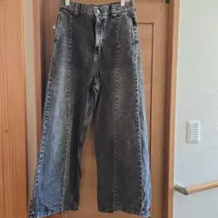 ZARA シームディテールバギーデニム