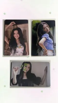 black pink トレカ　ジス　3枚セット