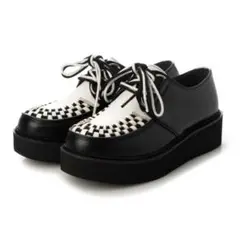 ヨースケ　ラバーソール　厚底レースアップシューズ