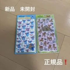 ボンボンドロップシール　プチドロップステッカー　スティッチ　バンビ　2種