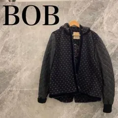 【極美品】BOB ボブ ボアアウター キルティング 花柄 ニット レディース