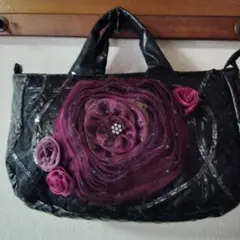 茉莉コレクション紫薔薇ハンドバッグ２WAYシンクビー好きな人に見て欲しい