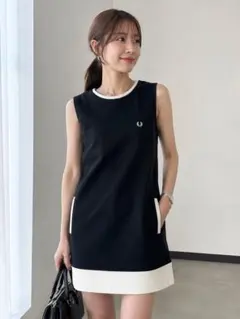 Fred Perry ✨ ノースリーブ ワンピース ブラックのサムネイル
