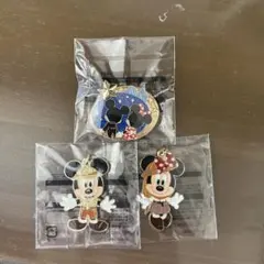 ディズニー ミッキー・ミニーピンバッジ 3個セット