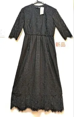 【新品】ローズティアラ　貴重な総レースロングワンピース38☆ 定価25,300円