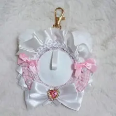 痛ロゼット ロゼット ホワイト×ピンク