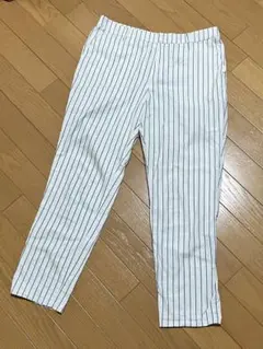 Te chichi テチチ カジュアルパンツ 白 ストライプ