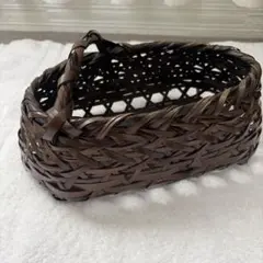花入れ　花籠　華道　生花　竹みだれ編み　作家もの