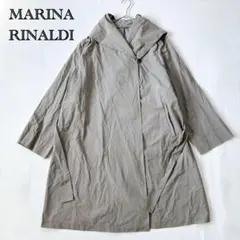 MARINA RINALDI スタンドカラーコート ロング丈 シンプルのサムネイル