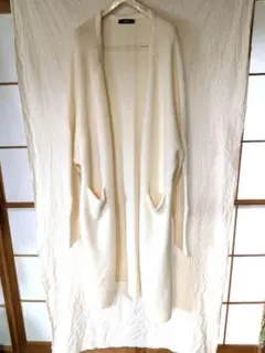 ZARA KNIT ロングカーディガン ホワイト Sのサムネイル