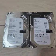 Seagate Desktop HDD 2TB 2台セット