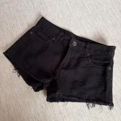 INGNI ブラックデニムショートパンツ Mサイズ　再値下げ
