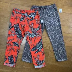 【新品・未使用】GAP ロングパンツ キッズ 2枚セット 総柄　120cmのサムネイル