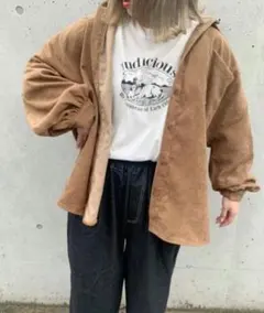 恋をするコーデュロイオーバーシャツ nemne store シャツ アウター