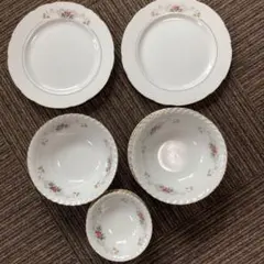 【昭和レトロ】大中小　お皿　１２枚