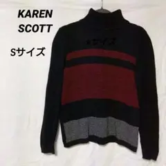 【美品】KAREN SCOTT Sサイズ　タートルネックニットセーター