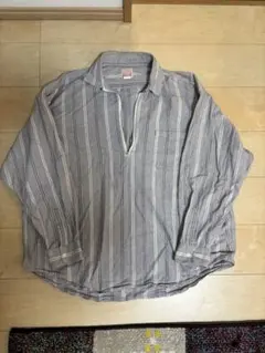 HINSON 長袖シャツ ストライプ プルオーバー