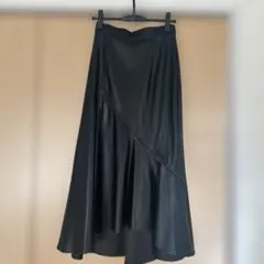 レザースカート ロングスカート