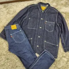 希少 Levi's Red デニムセットアップ エンジニアコート Lot 505