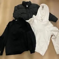 GAP KIDS ダウン　UNIQLO パーカー　GUトレーナー　3点セット