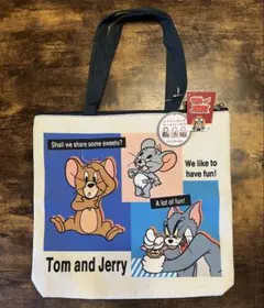 Tom and Jerry ゴブラン織り風 トートバッグ