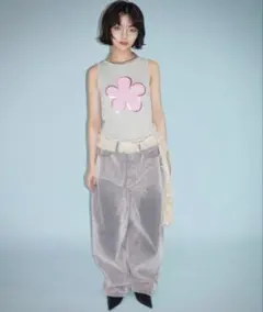 musubore ムスボレ flocky wide denim デニムパンツ - メルカリ