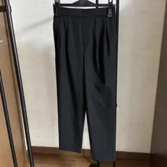 GLOBAL WORK ウツクシルエットテーパードパンツ 黒 ブラック S