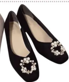 しまむら　coco　パンプス　ブラック