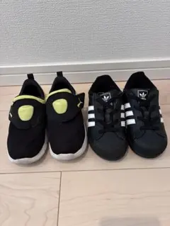 adidas PUMA 15cm キッズシューズ 2足セット