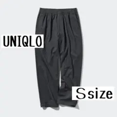 UNIQLO コットンリラックスアンクルパンツ Sサイズ ブラックのサムネイル
