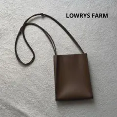 LOWRYS FARMショルダーバッグ ブラウン レザー