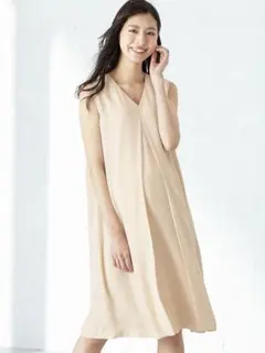 【新品・未使用】ANGELIEBE Vネックフロントタックワンピース　マタニティ