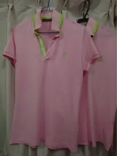 【2枚セット】POLO GOLF ピンク 半袖ポロシャツ M