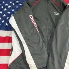 UMBRO  黒色　ナイロンジャケット　ジャンパー　フルジッパー