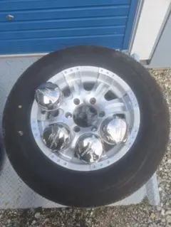 ◇中古溝有り195/80R15 LT+ブレストホイールセット　200系ハイエース ◇中古溝有り195/80R15 LT+ブレストホイールセット 200系ハイエース