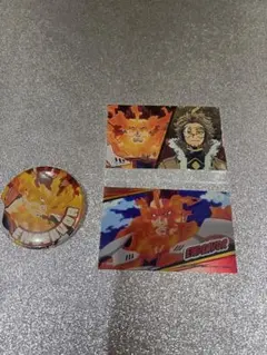 ヒロアカ　エンデバー 缶バッジとカードセット