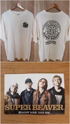 SUPER BEAVER ヴィンテージ ドームツアー Tシャツ ホワイト M - メルカリ