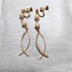 コットンパール　イヤリング