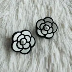 ミニクリップ ヘアクリップ ホワイト お花 カメリア アレンジ アクセント 上品