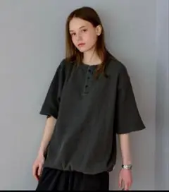 WETTEMPT ヘンリーネック ワッフルTシャツ