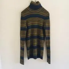 【COMME CA DU MODE】【S】ハイネックセーター　ボーダー