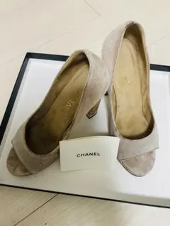 CHANEL サンダル アンクルストラップ カーキ 37.5 - メルカリ