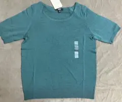 【新品】UNIQLO ユニクロエクストラファインメリノクルーネックセーター5分袖