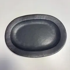 常滑焼　プレート　黒　作家名不明