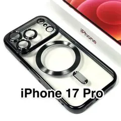 【訳あり】 iPhone17Proケース TPU Magsafeカメラ保護 黒
